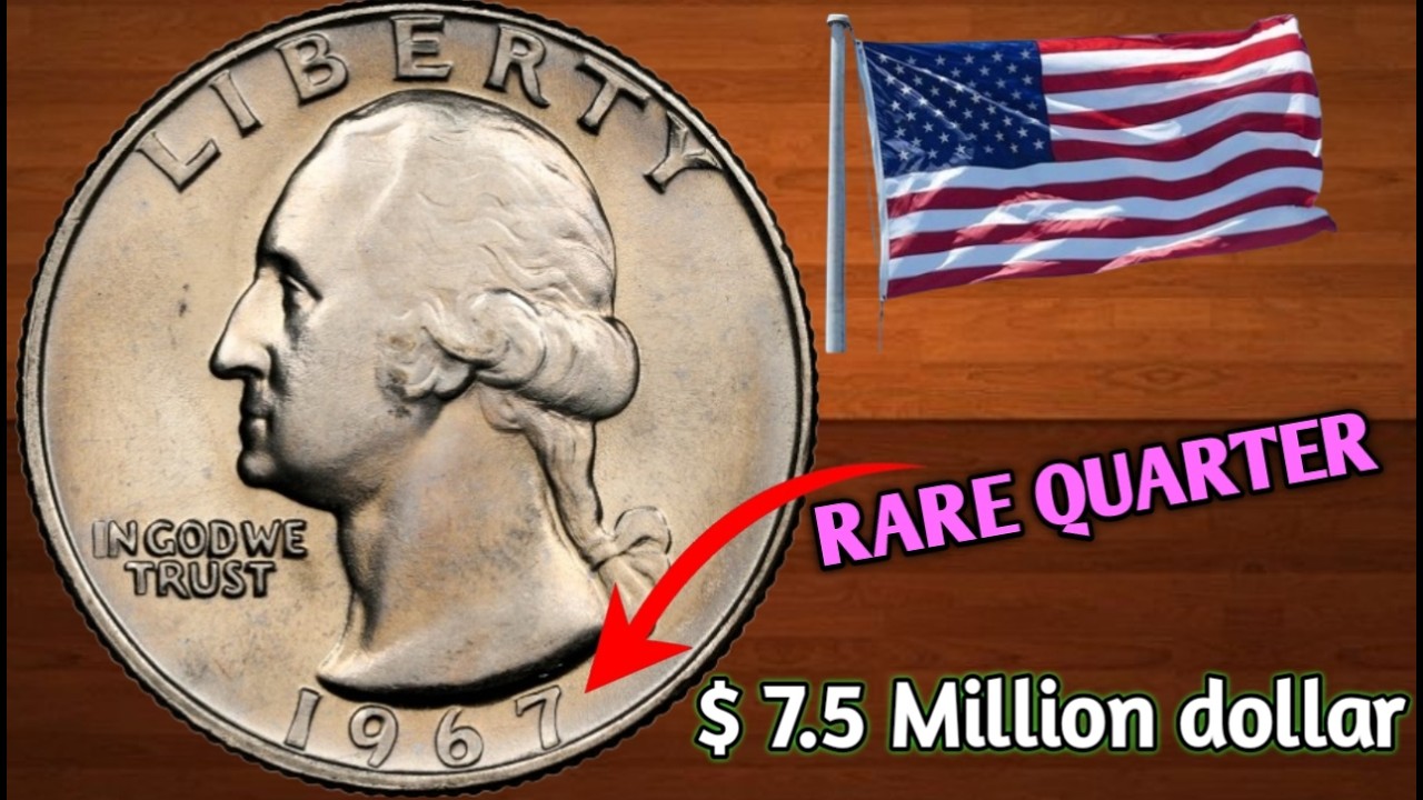 SUPER RARE 1967 QUARTER DOLLAR WORTH MILLION! LUCKY IF YOU HAVE THIS #pennyvalue #rarenickel #coinzf