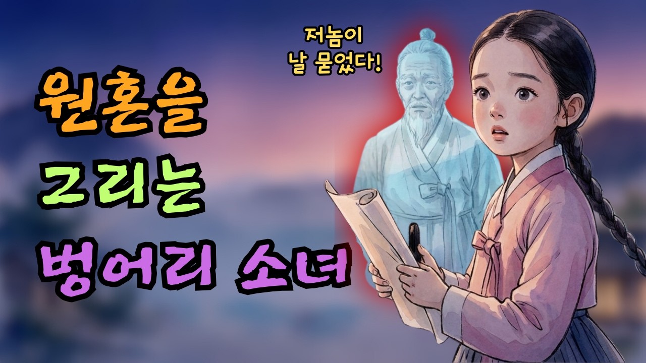 벙어리 소녀가 그린 그림 한 장, 도사 등에 붙은 원혼의 비밀 | 옛날이야기 | 기묘한이야 | 수면동화