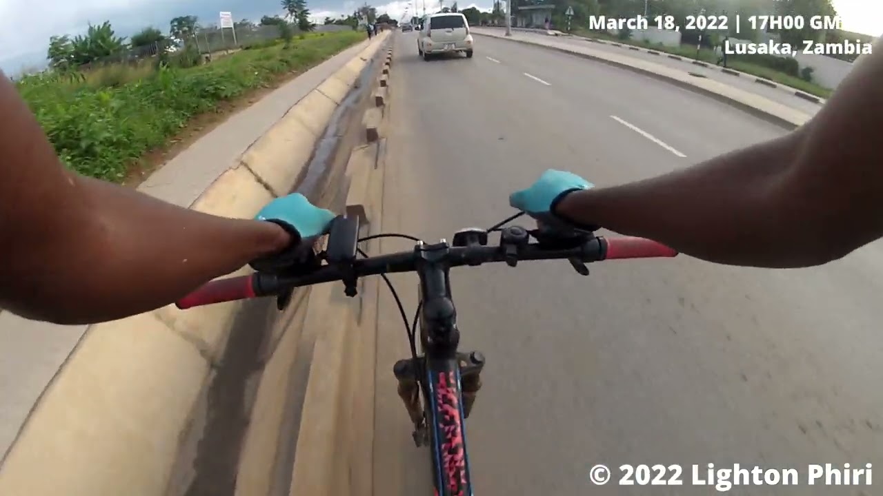 [Road Cycling]  Munali Road → Munali Roundabout → Jesmondine | Lusaka, Zambia | March 2022