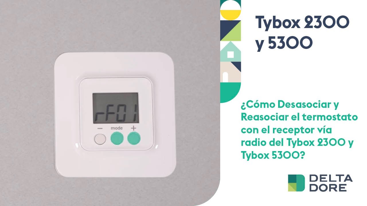 ¿Cómo Desasociar y Reasociar el termostato con el receptor vía radio del Tybox 2300 y Tybox 5300?
