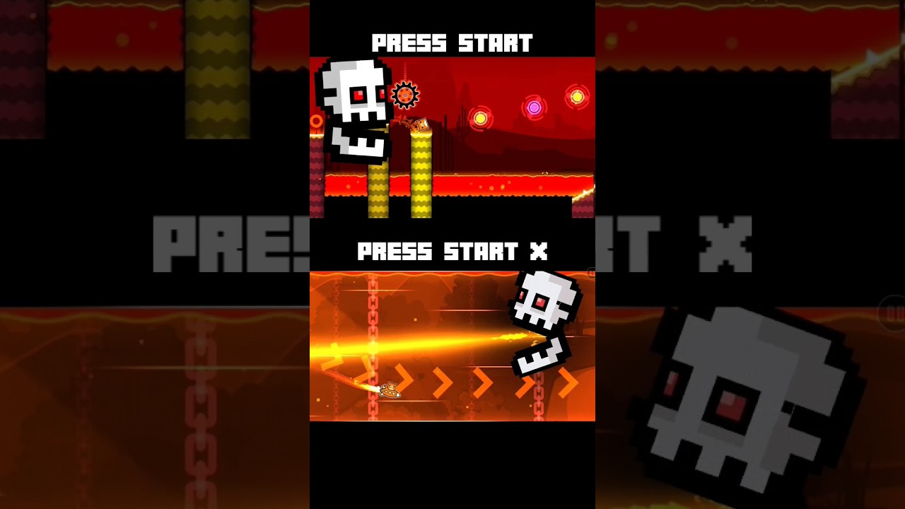 Press Start vs Press Start X [Comparison] | Geometry Dash 2.2 #shorts