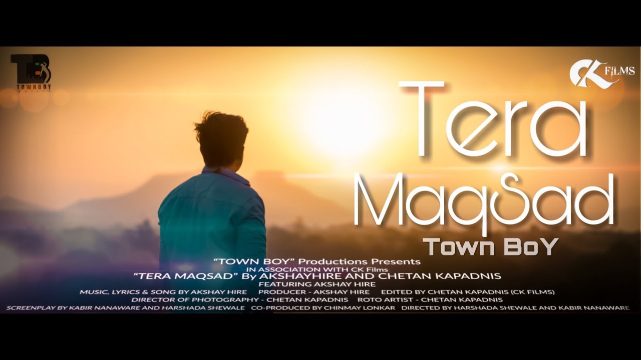 HINDI RAP SONG||TERA MAQSAD | OFFICIAL MUSIC VIDEO | TOWN BOY PRODUCTION