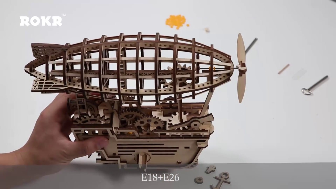 ROBOTIME -  ROKR LK702 Air Vehicle - Assemble Wooden Puzzles
