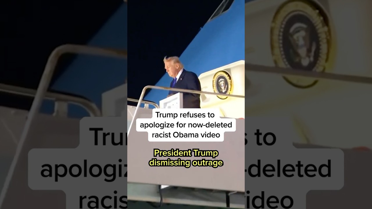 Trump refuses to apologize for now-deleted racist Obama video
