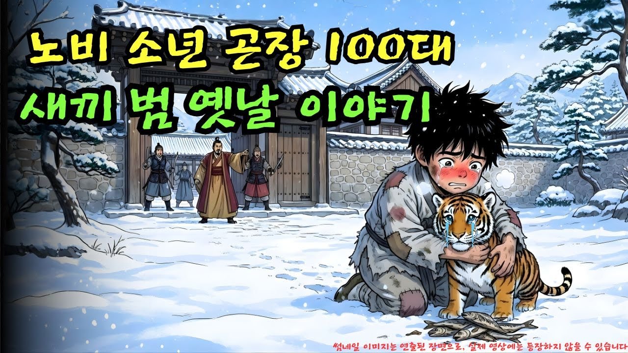 👉 아무도 말하지 않았던 진실… 새끼 범의 죄를 대신 짊어진 노비 소년에게는 무슨 일이 있었던 걸까 | 야담 |옛날이야기 |민담 |전설 | 설화