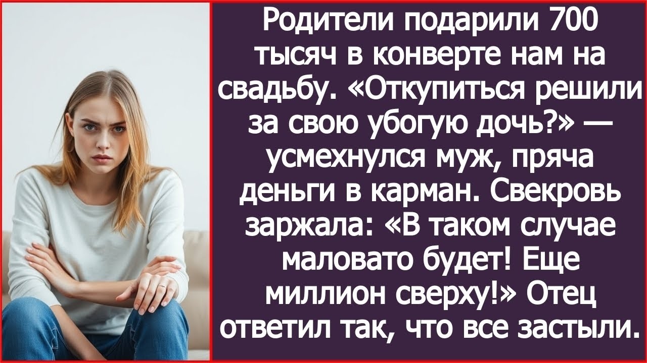 «Откупиться решили за свою убогую дочь» — усмехнулся муж, пряча деньги себе в карман.