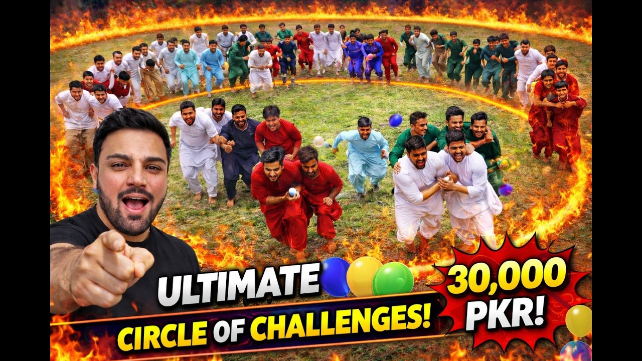 Ultimate Circle Challenge!🔥🔥Only The Fastest Team Wins 30,000PKR!🔥#lahore #punjab #pakistan #sports