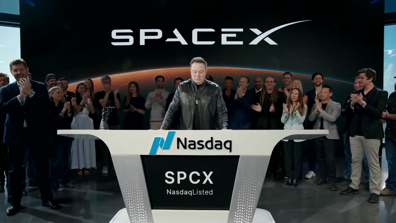 🚀 SpaceX Rings Nasdaq Opening Bell | Elon Musk: World's First Trillionaire | Historic IPO Ceremony