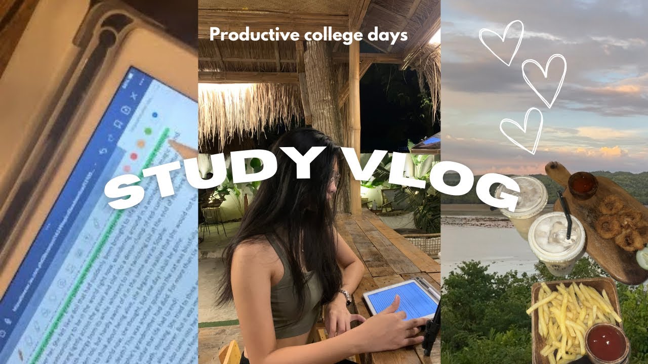 Study vlog : Life of a college student 💻; Tourism student; study out ; being productive 💌