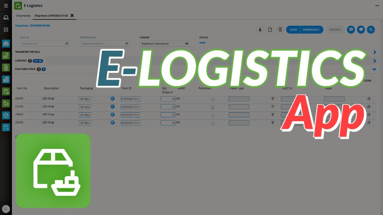 E-Logistics App - 101