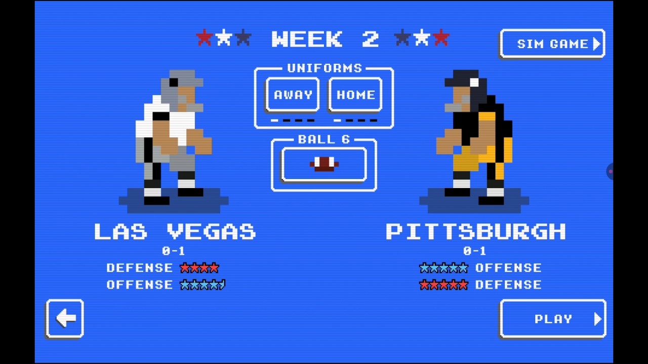 Retro Bowl Extreme: Лас-Вегас против Питтсбурга | Игра, полная перехватов + тачдаун после возврат...