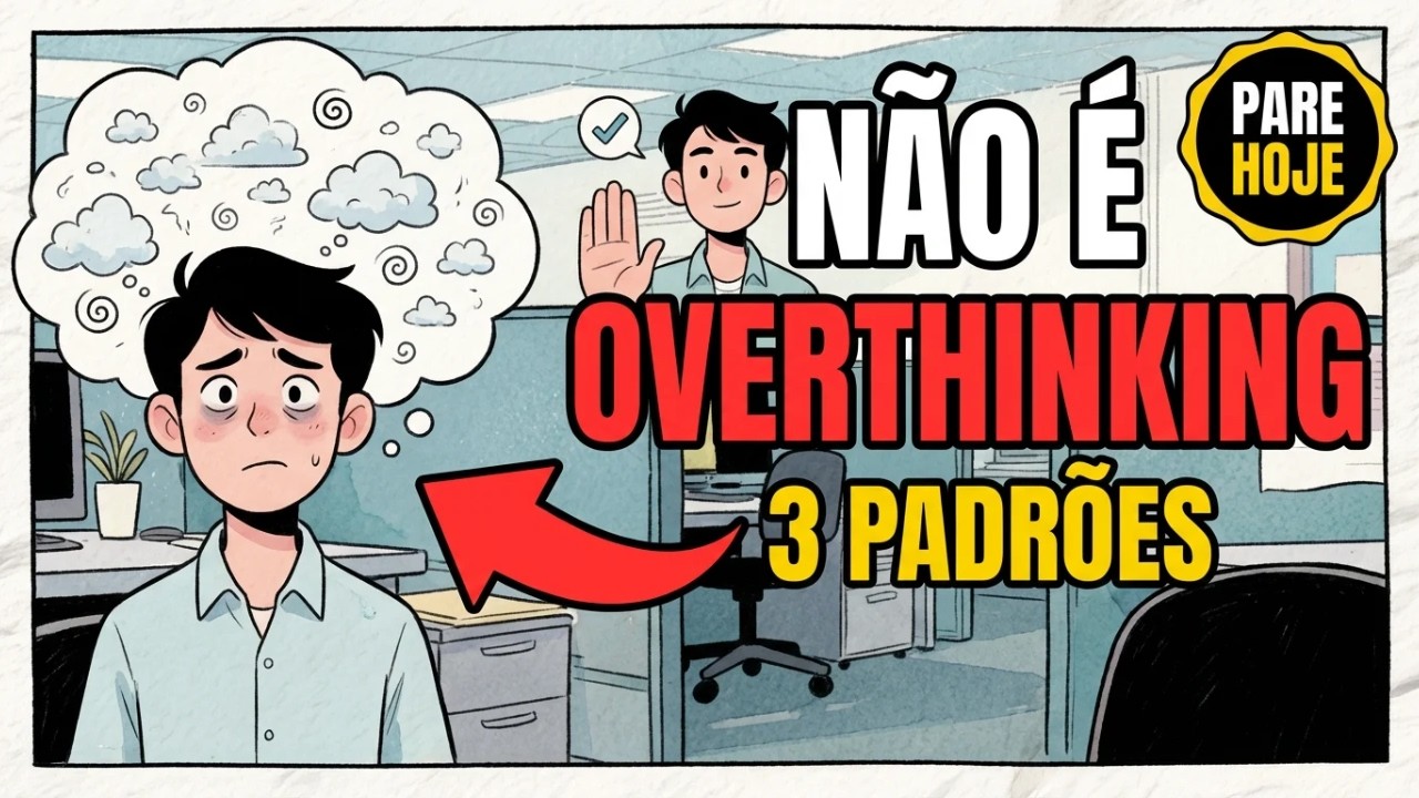 Você não é overthinker — você aprendeu 3 padrões de ansiedade (pare hoje)