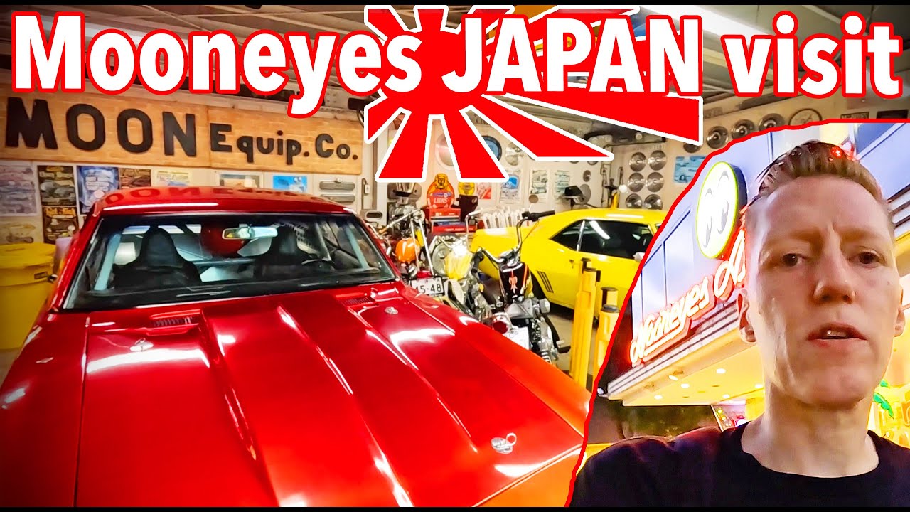 Mooneyes JAPAN Hotrod shop and cafe!...I visit and have a look around.