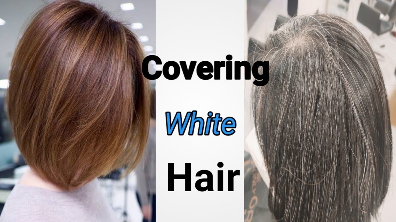 How to cover grey/ white hair/ papano mag kulay Ng puting buhok/ tutorial