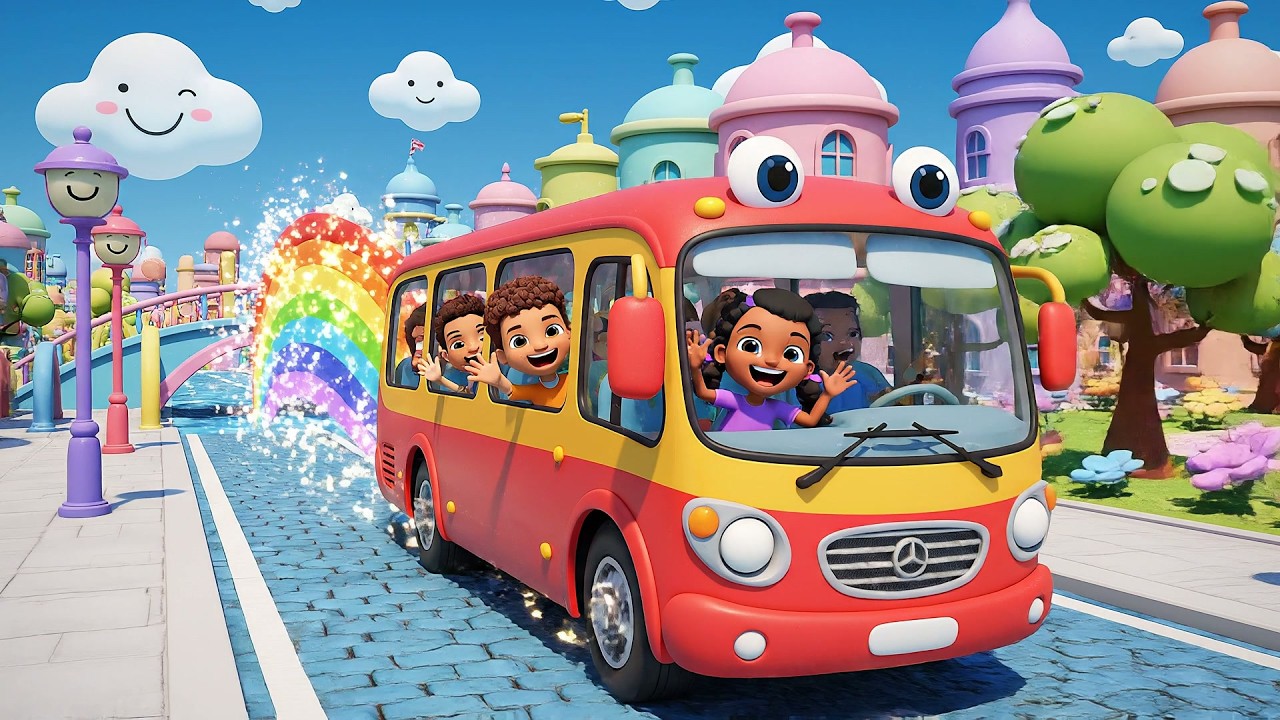 Las Ruedas del Autobús: Paseo de Aventura por la Ciudad | Canciones Infantiles y Viajes Divertidos