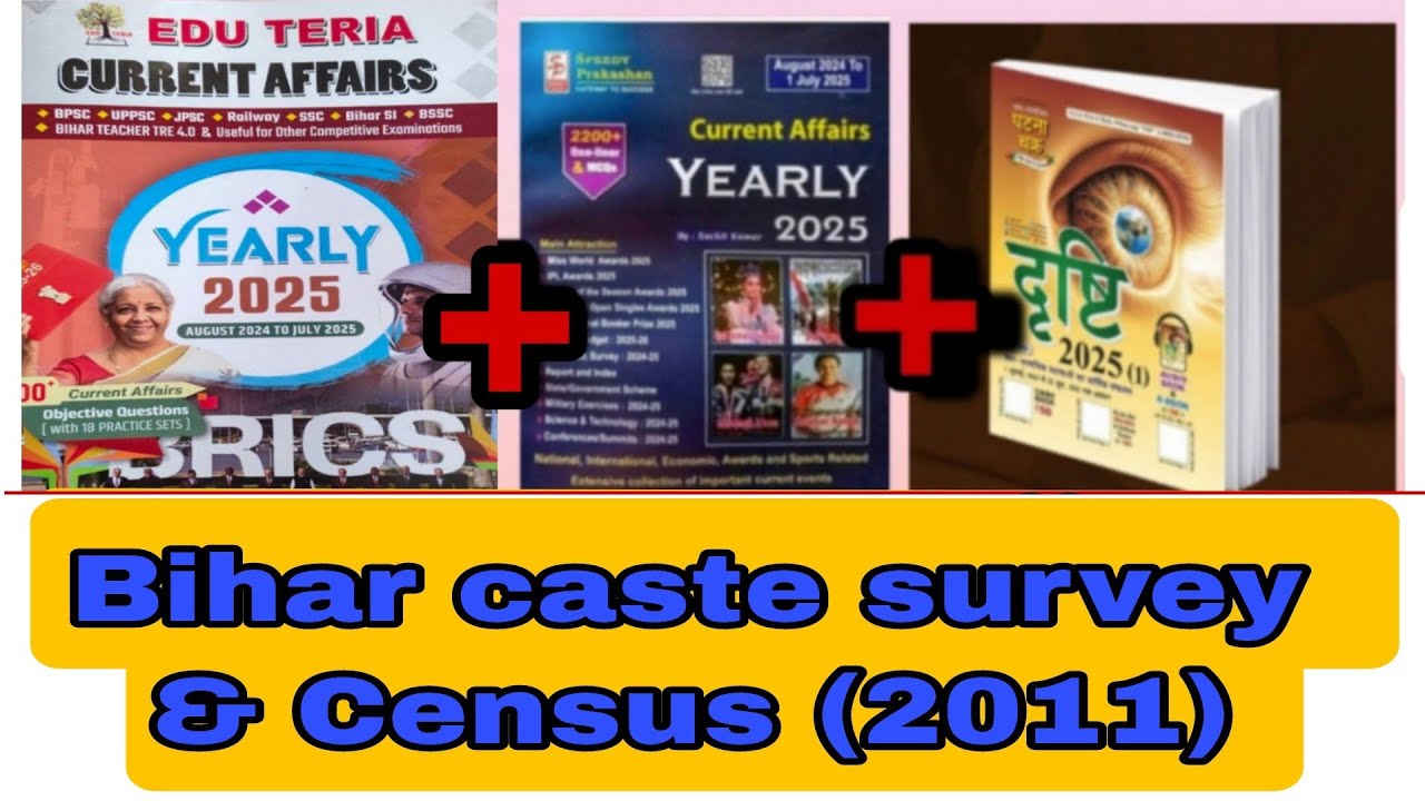 Census 2011 & Bihar Caste survey related important facts for 71st bpsc pt 