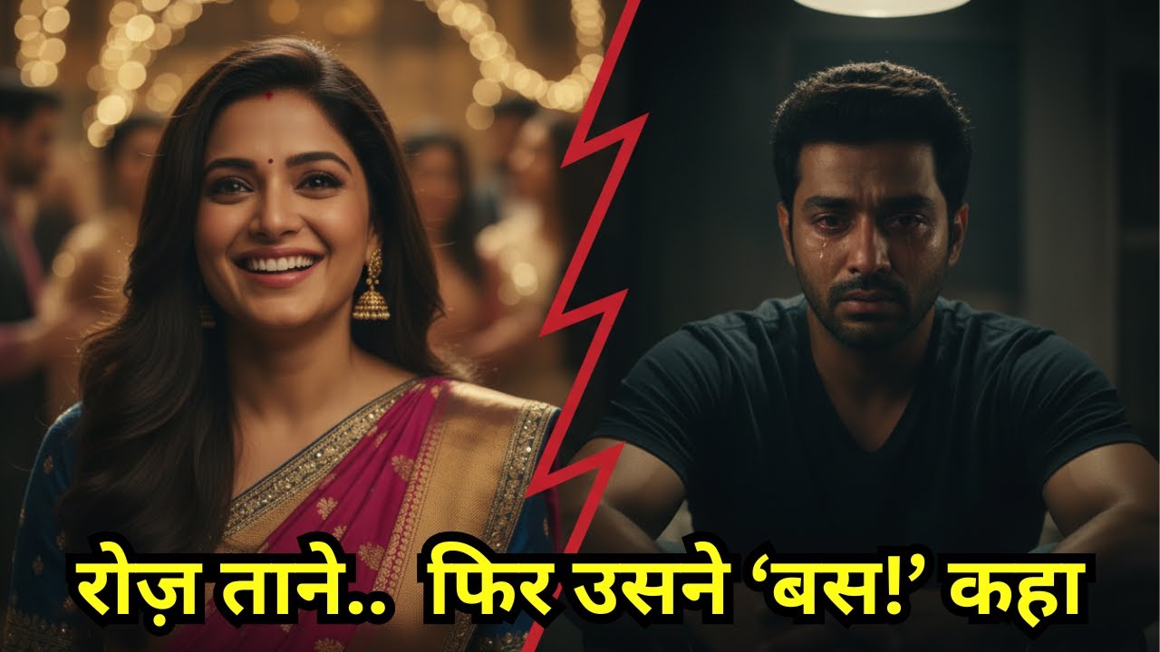 पति रोज ताने सहता था, फिर एक दिन उसने ऐसा फैसला लिया कि सब चौंक गए!
