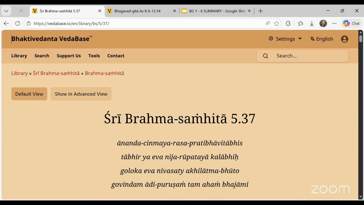 chapter -13 - Nature, Enjoyer, Consciousness ” - we will read the  Verse  14
