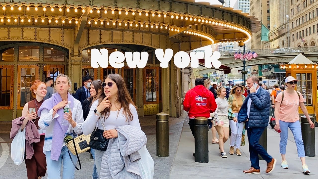 [4K]🇺🇸NYC Walk🗽Grand Central to Bloomingdale’s via Lexington Ave,🍹The Hugh | May 2022