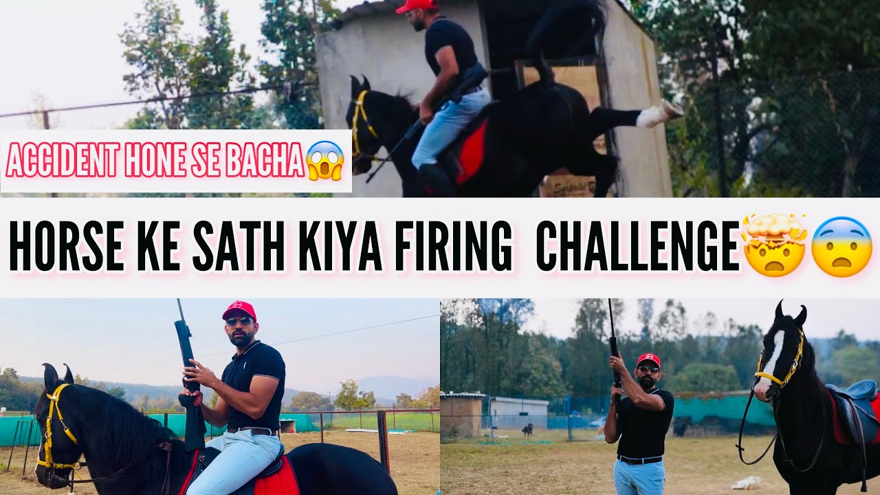 HORSE VS GUN 🤩😨 MERA ACCIDENT HONE SE BACHA