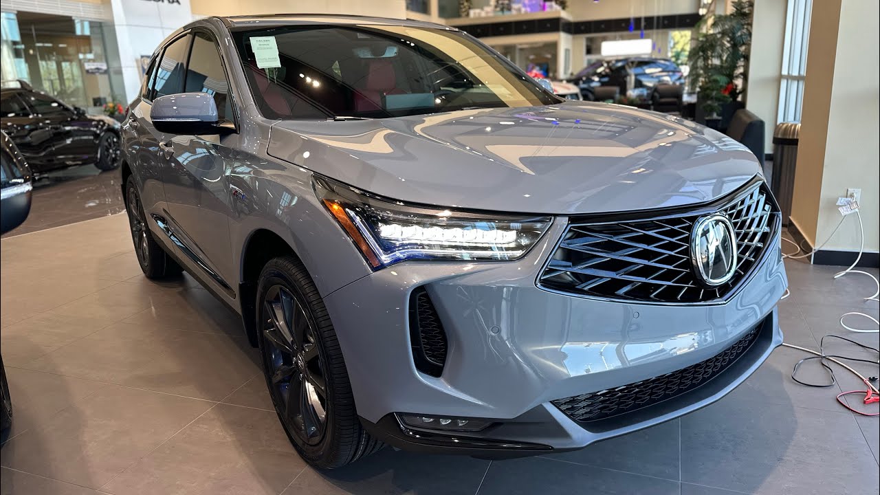 Обзор Acura RDX A-Spec 2026 года в цвете Urban Gray.