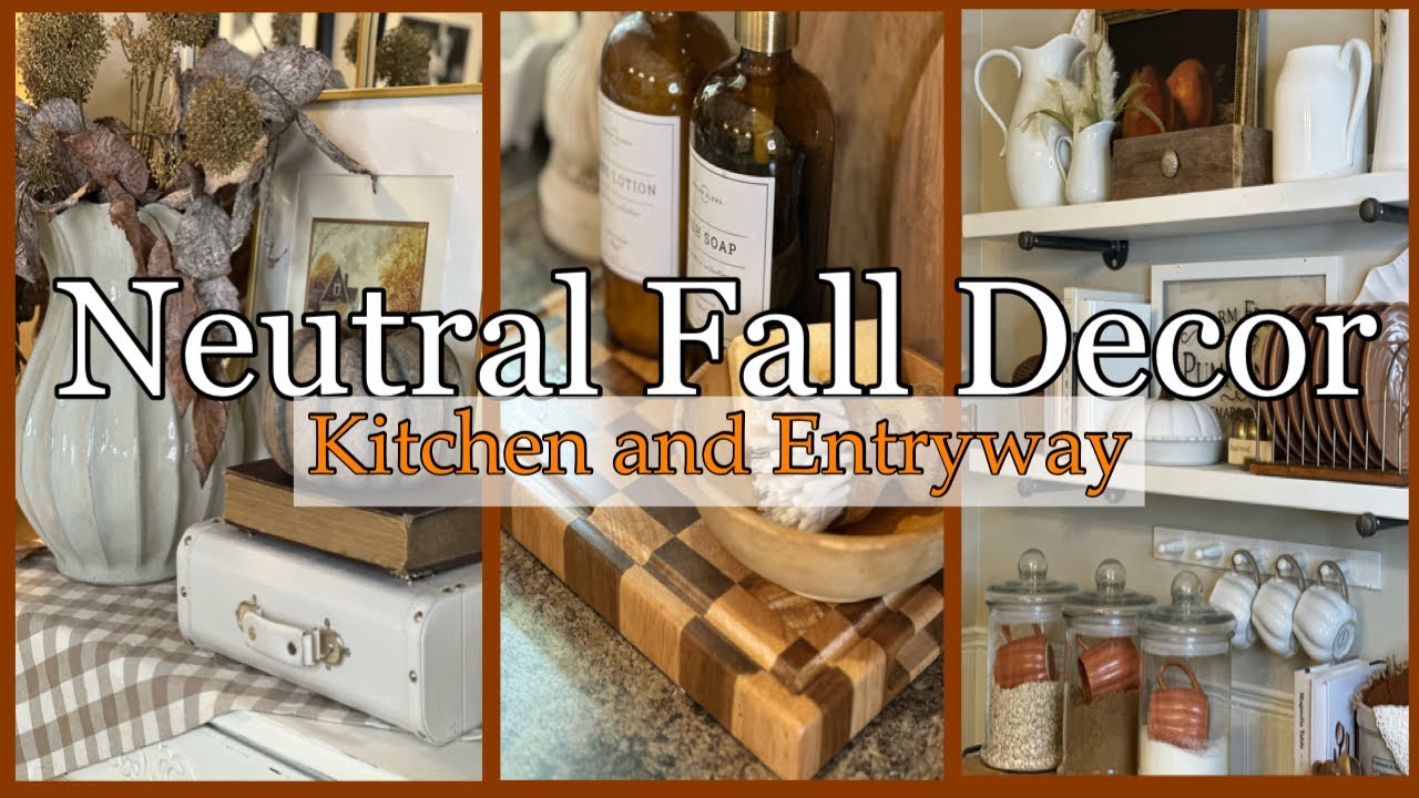 НЕЙТРАЛЬНЫЙ ОСЕННИЙ ДЕКОР 🍁КУХНЯ И ПРИХОЖАЯ