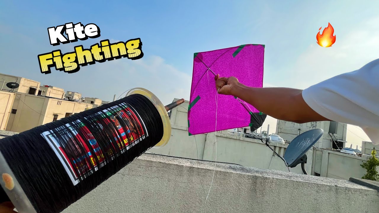 KITE FIGHTING IN ROOF 🔥*Kite Cutting* Gaurav Kite Lover
