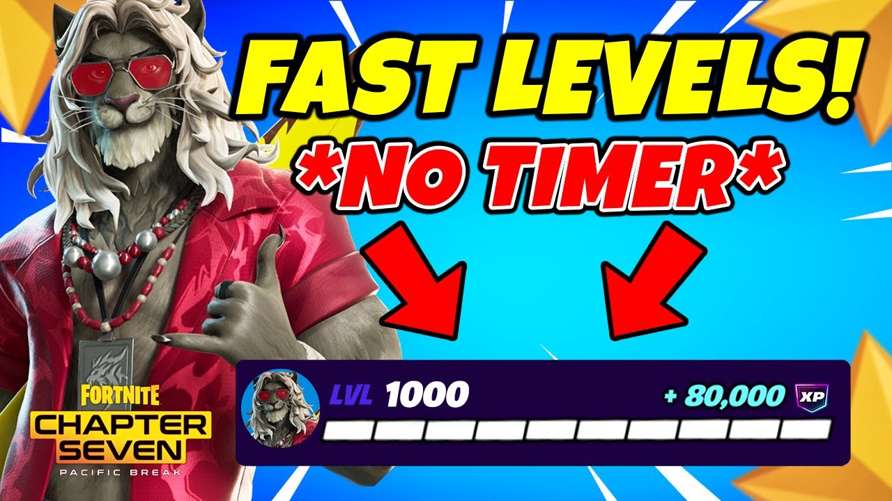 Best *NO TIMER* Fortnite XP MAP to LEVEL UP FAST in Chapter 7