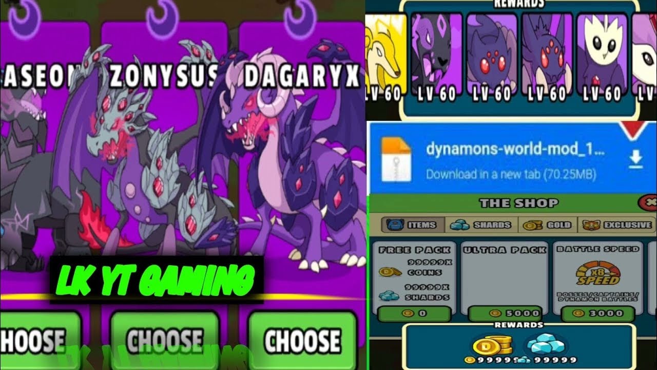 NEW UPDATE!! Dynamons world Mod Apk version 1.10.99 || Unlock All Maps || #dynamonsworld ||100% WORK