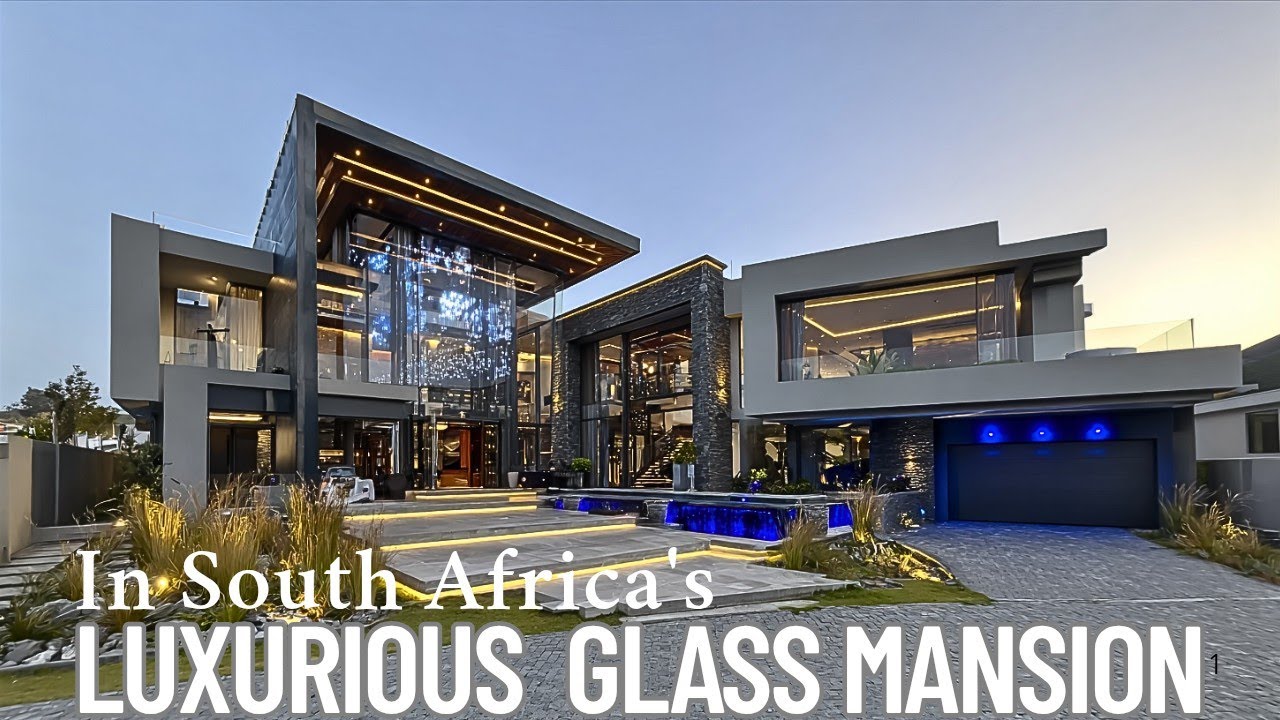 Inside South Africa's Most Luxurious Glass Mansion – Sunset Pool Tour!