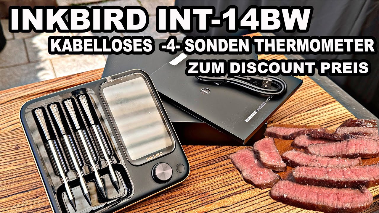 Inkbird  INT-14-BW 4 Sonden Thermometer Kabellos zum Mörder Preis | The BBQ BEAR