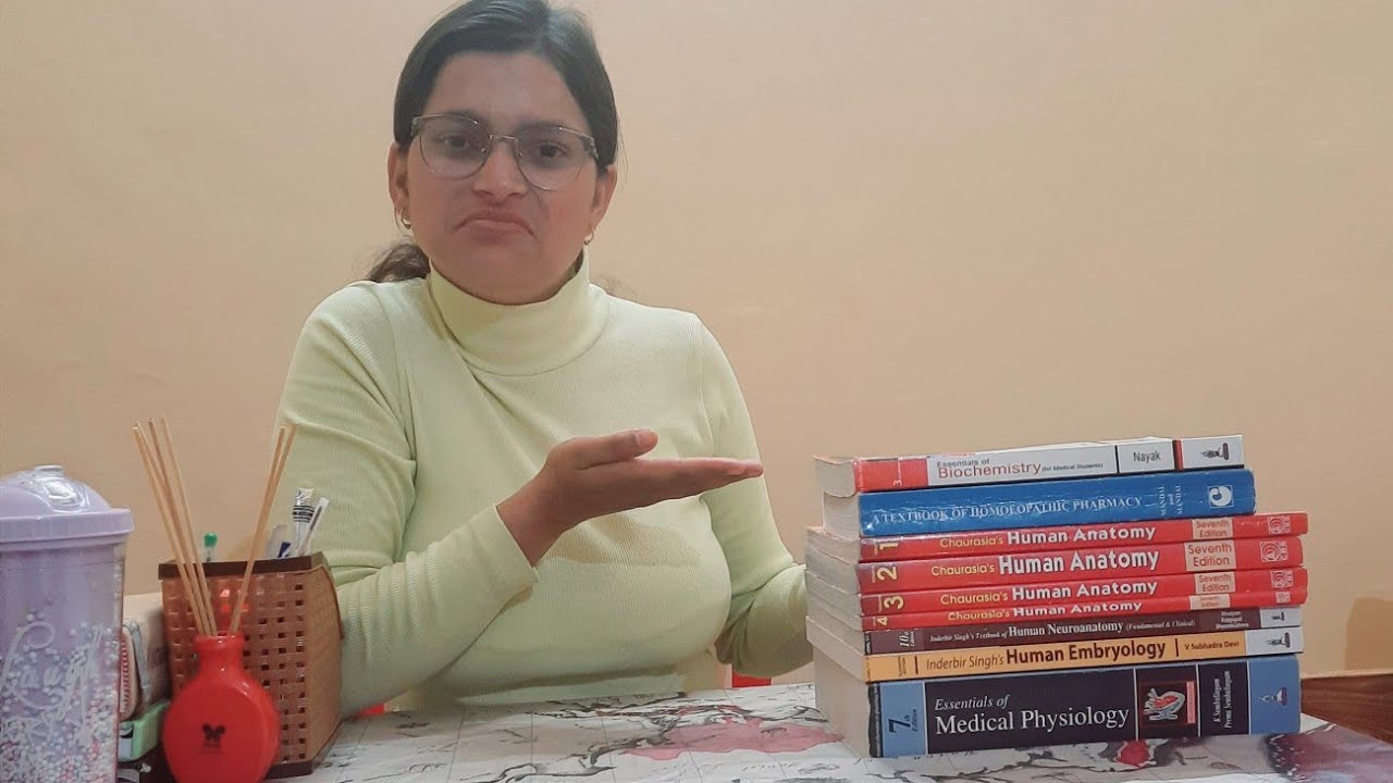 Books to study in BHMS 1st prof. Syllabus and marks distribution.