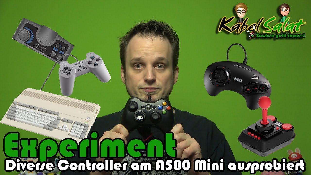 Experiment: Diverse Controller am Amiga 500 Mini ausprobiert