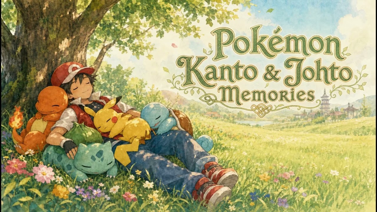 Pok&eacute;mon 🍀 Kanto & Johto Memories | Relaxing Celtic Fantasy Music