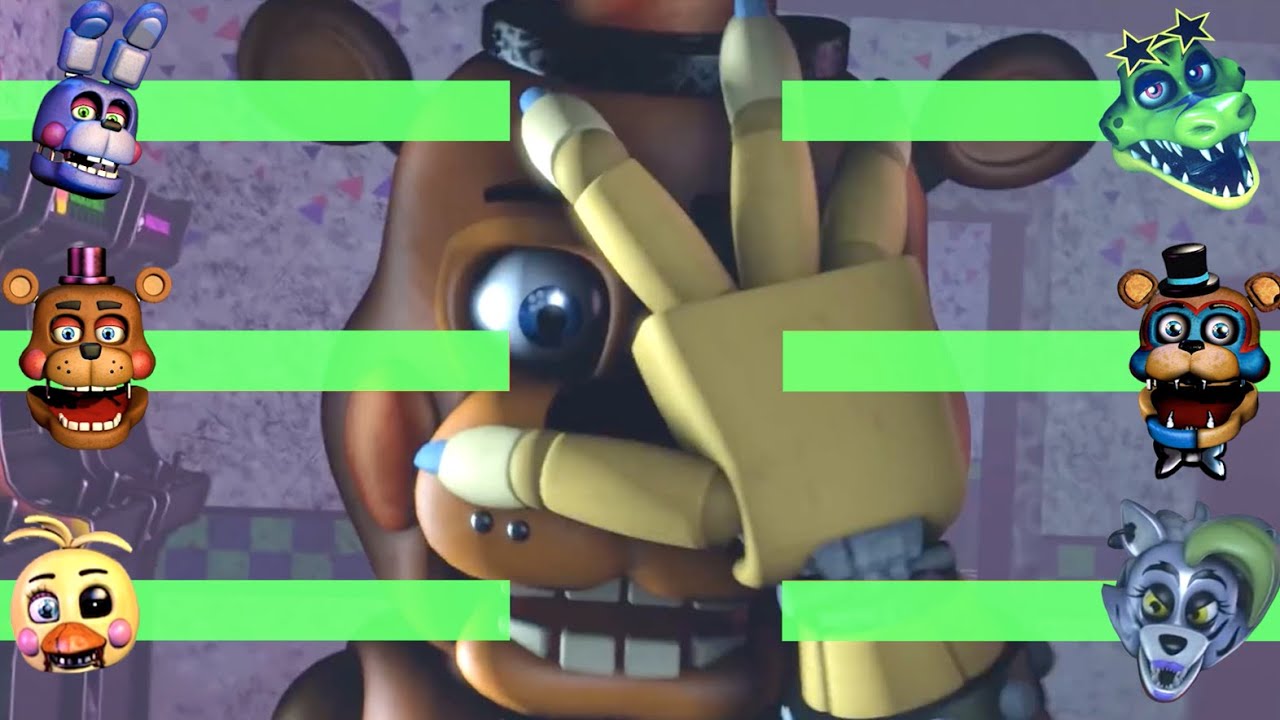 [SFM FNaF] Medicore Melodies vs Drawkill With Healthbars!