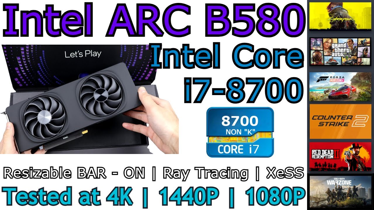 Intel Arc B580 + i7-8700 