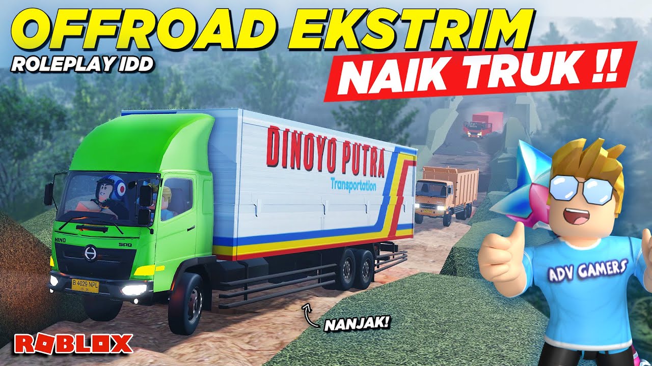 NYOBAIN OFFROAD TANJAKAN EKSTRIM NAIK TRUK TERBESAR !! CDID VERSI REALISTIS - Roblox Indonesia