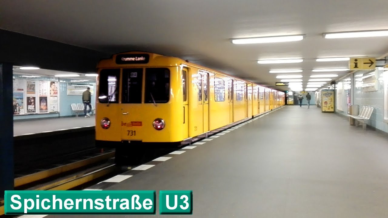 Spichernstraße U3 : Берлинский метрополитен ( BVG A3L71 )