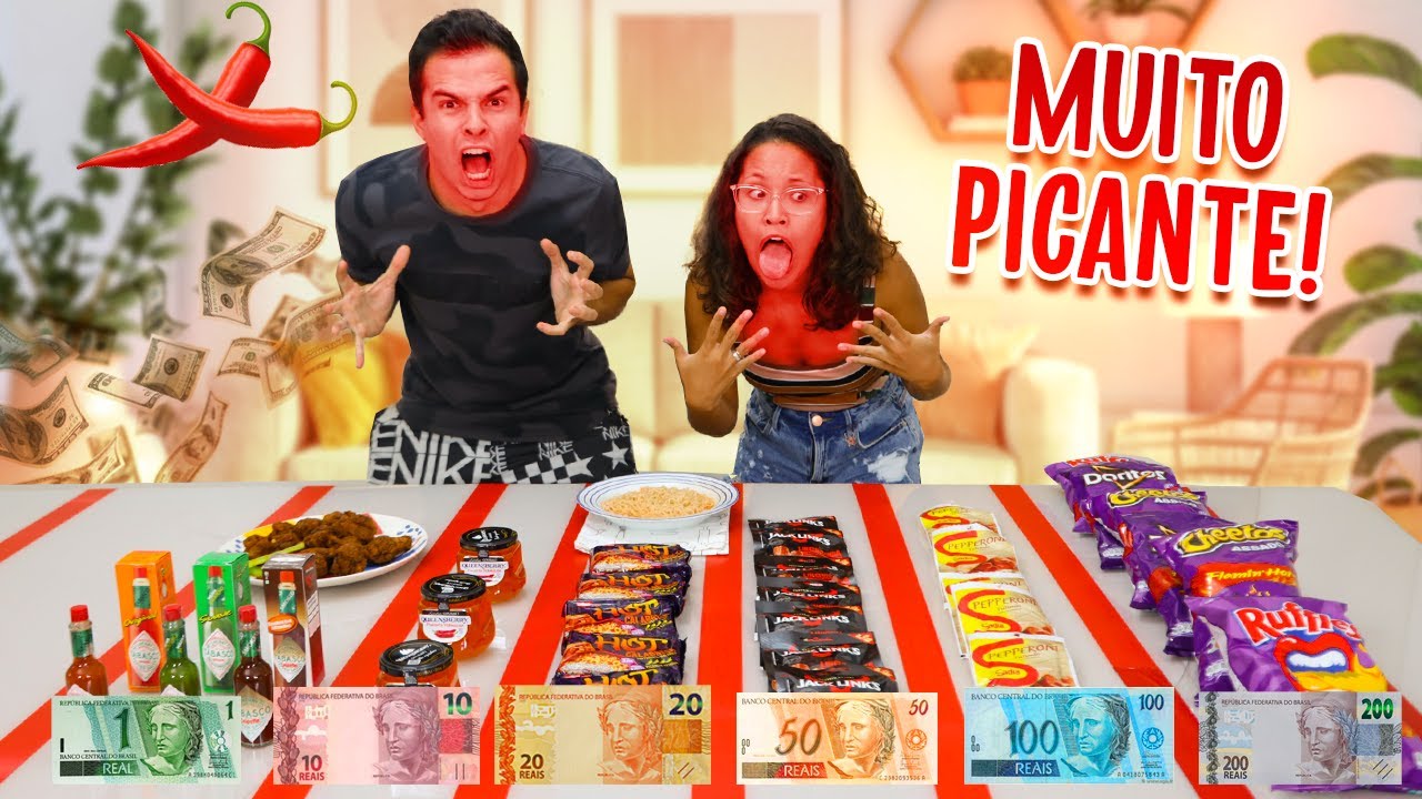 TODA COMIDA PICANTE QUE VOCÊ COMER, EU VOU PAGAR! - SUPER DESAFIO!