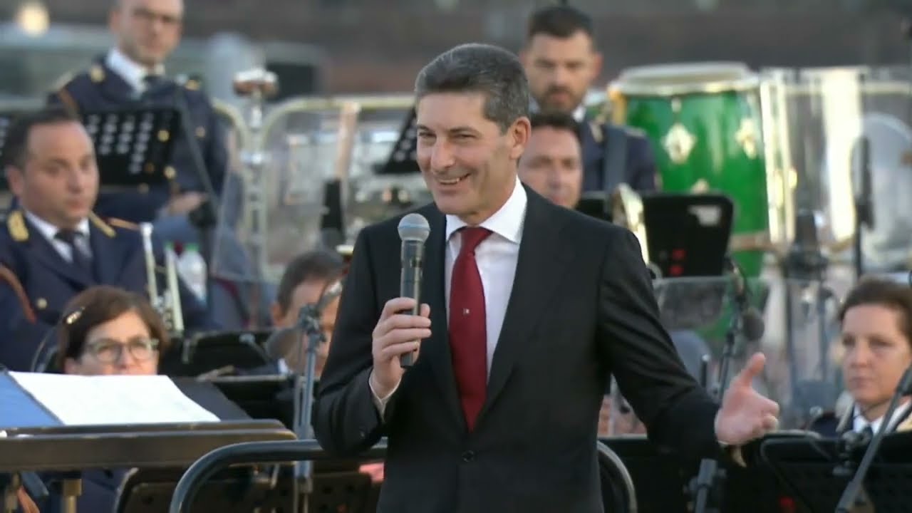 L'intervento del capo della Polizia Vittorio Pisani al Concerto 