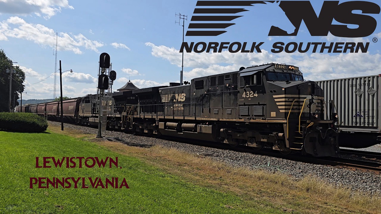 Norfolk Southern manifests and heritage units at Lewistown, PA (July/August 2024)