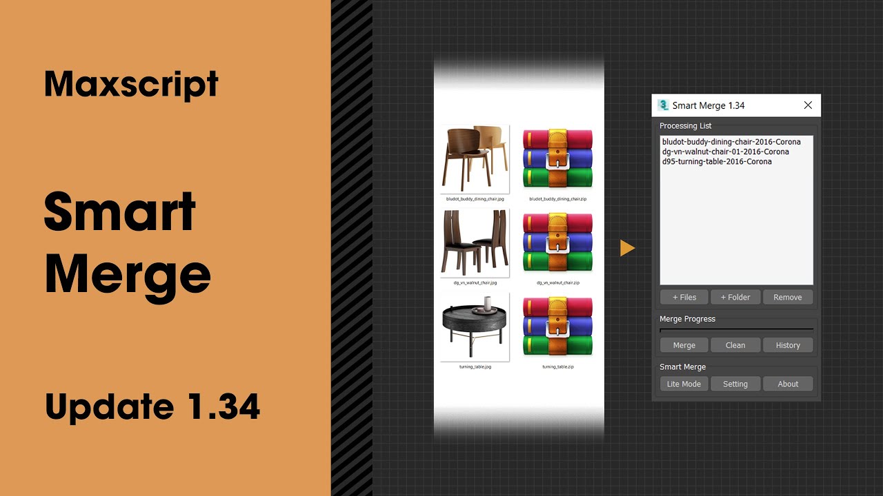 Smart Merge 1.34 &mdash; Improved Model Purge & Lite Mode, Pivot to Center, Zoom Merged, Keep Subgroup