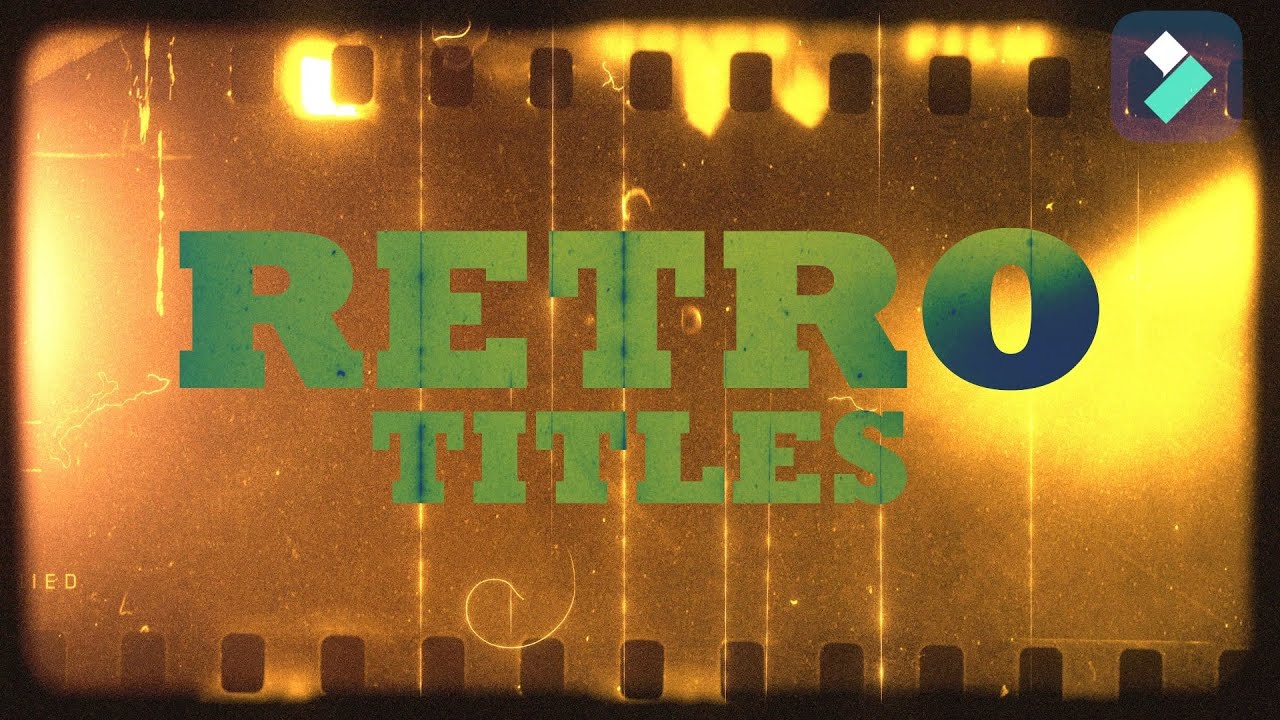 3 Retro Title Animations in Filmora 14 (Tutorial)