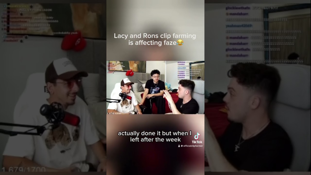 Lacy and Ron’s clip farming is affecting faze now 😭 🙏