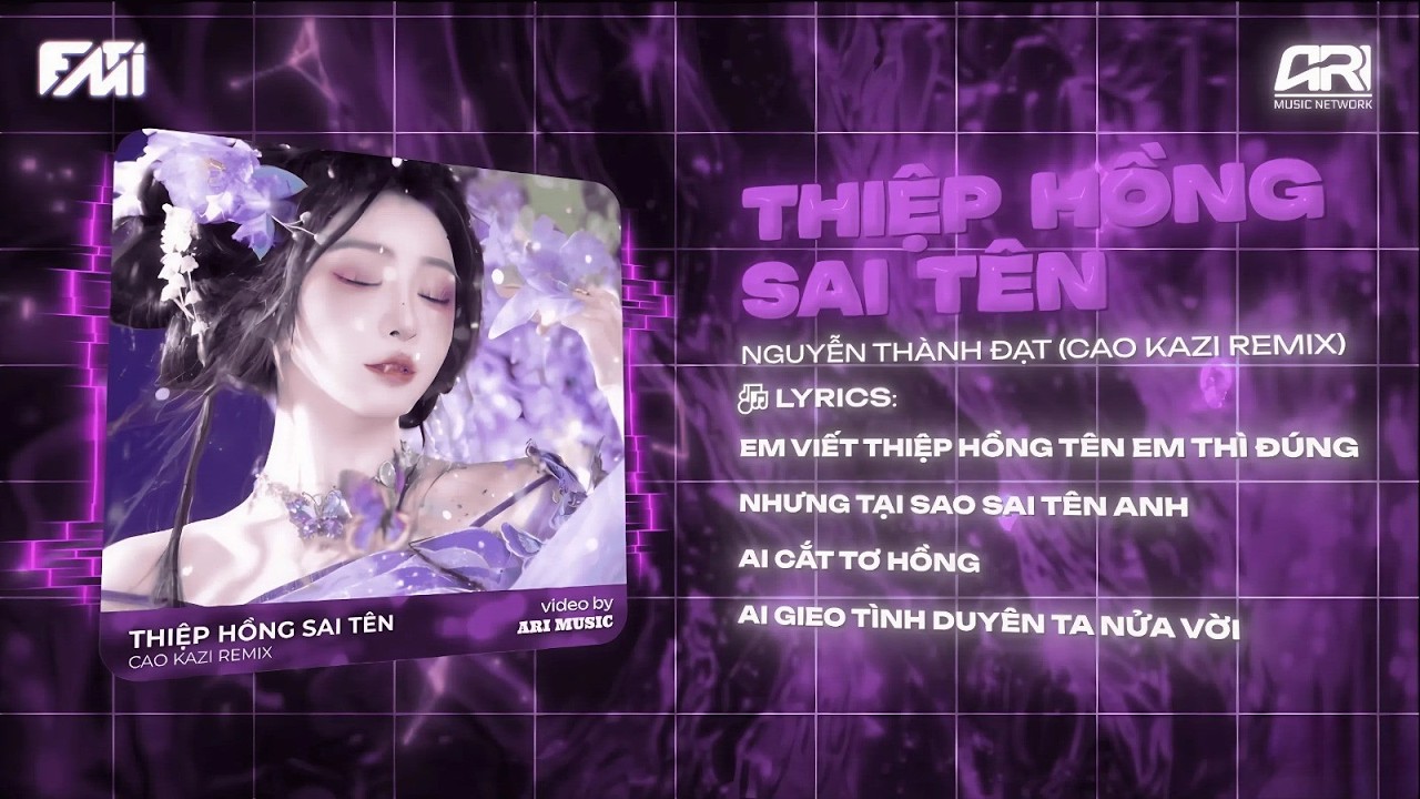 Thiệp Hồng Sai Tên (Caokazi Remix) - Nguyễn Thành Đạt | Em Viết Thiệp Hồng Tên Em Thì Đúng...