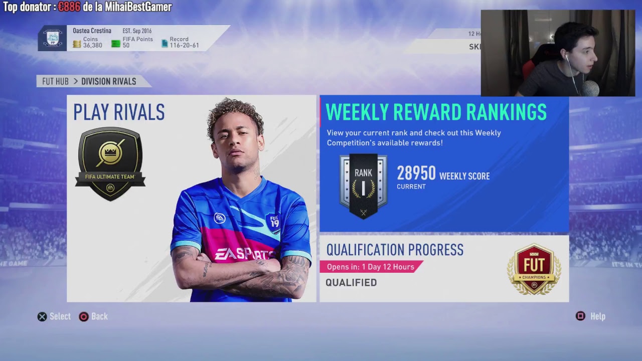 FIFA 19 DRAFT LIVE SI NOUA ECHIPA PENTRU WEEKEND LEAGUE !!!