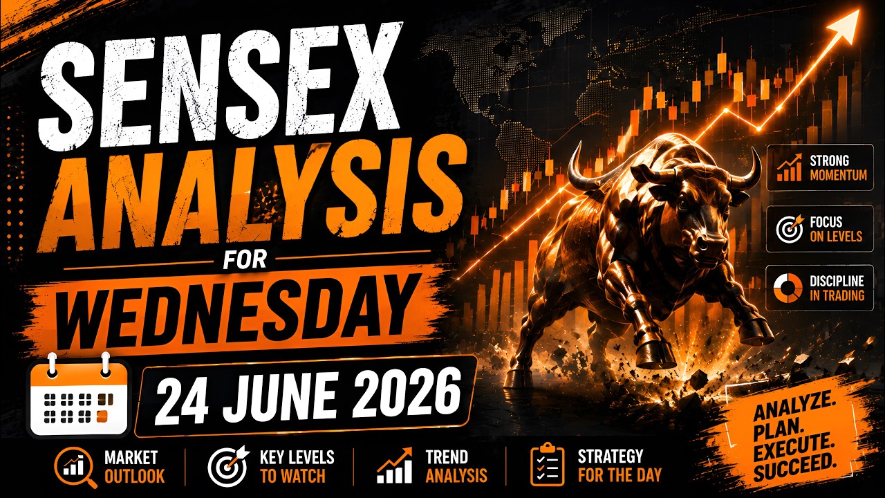 SENSEX WEDNESDAY OUTLOOK | A Major Move Could Be Coming | 24 JUNE 2026