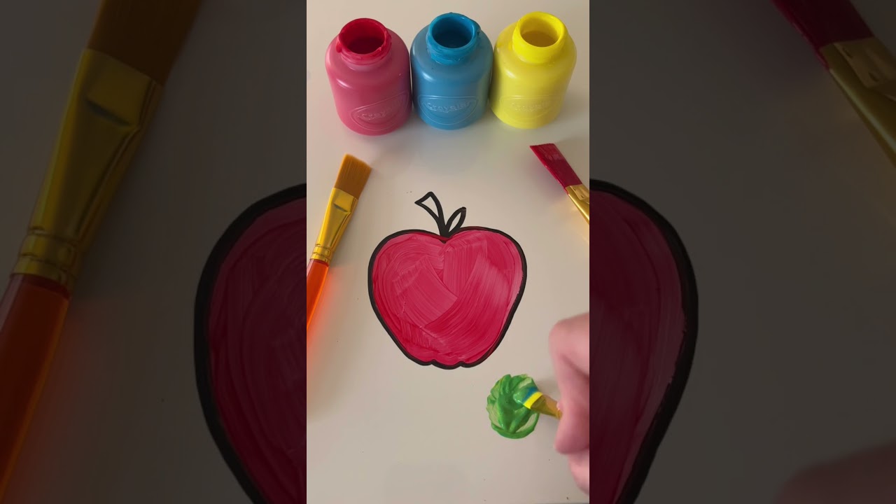 Paint and Learn Colors! #kids #kidslearning #kidsactivity #painting #educationalplay @CrayolaLLC