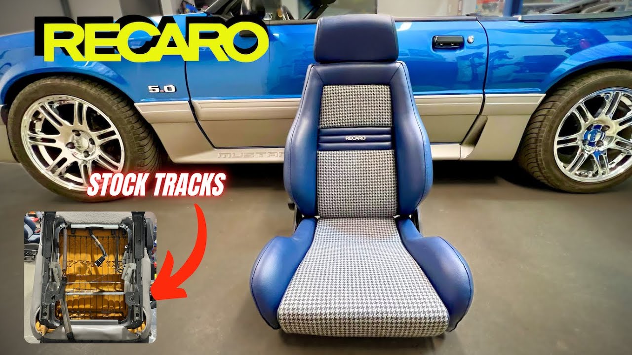 DIY Recaro Seats In A Foxbody Mustang Using The Stock Seat Tracks!