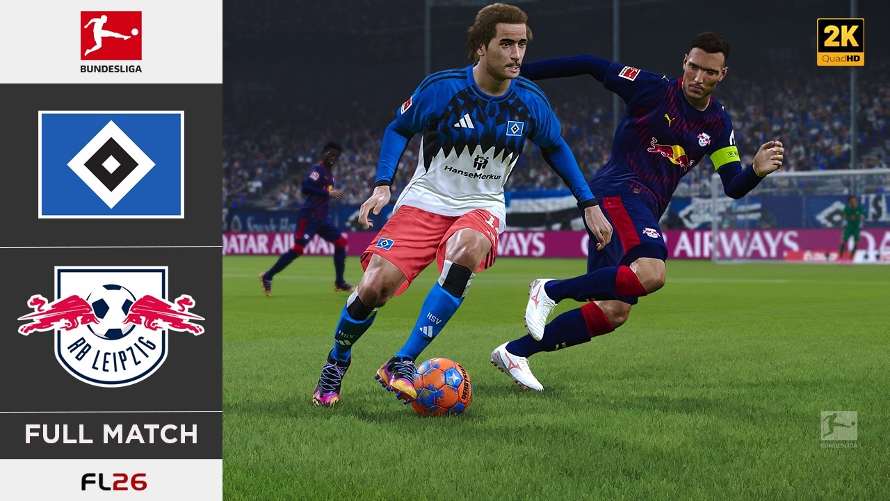 FL 26 | Bundesliga 25/26 | Hamburger SV vs RB Leipzig | Realistic MODs | 2K HDR | PC